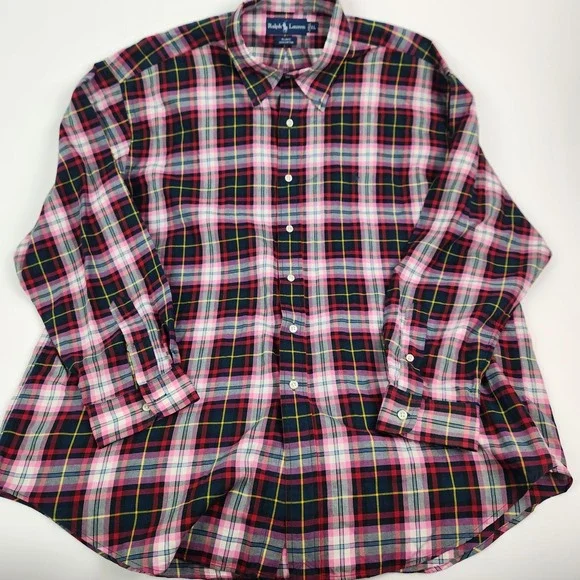 Ralph Lauren  Bold Plaid LONG SLEEVE Shirt Size‎ XL - Picture 4 of 5
